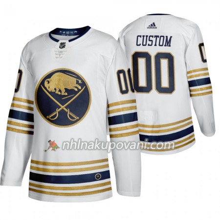 Buffalo Sabres Dresy med eget tryck 50th Anniversary Adidas 2019-2020 Bílá Authentic - Pánské